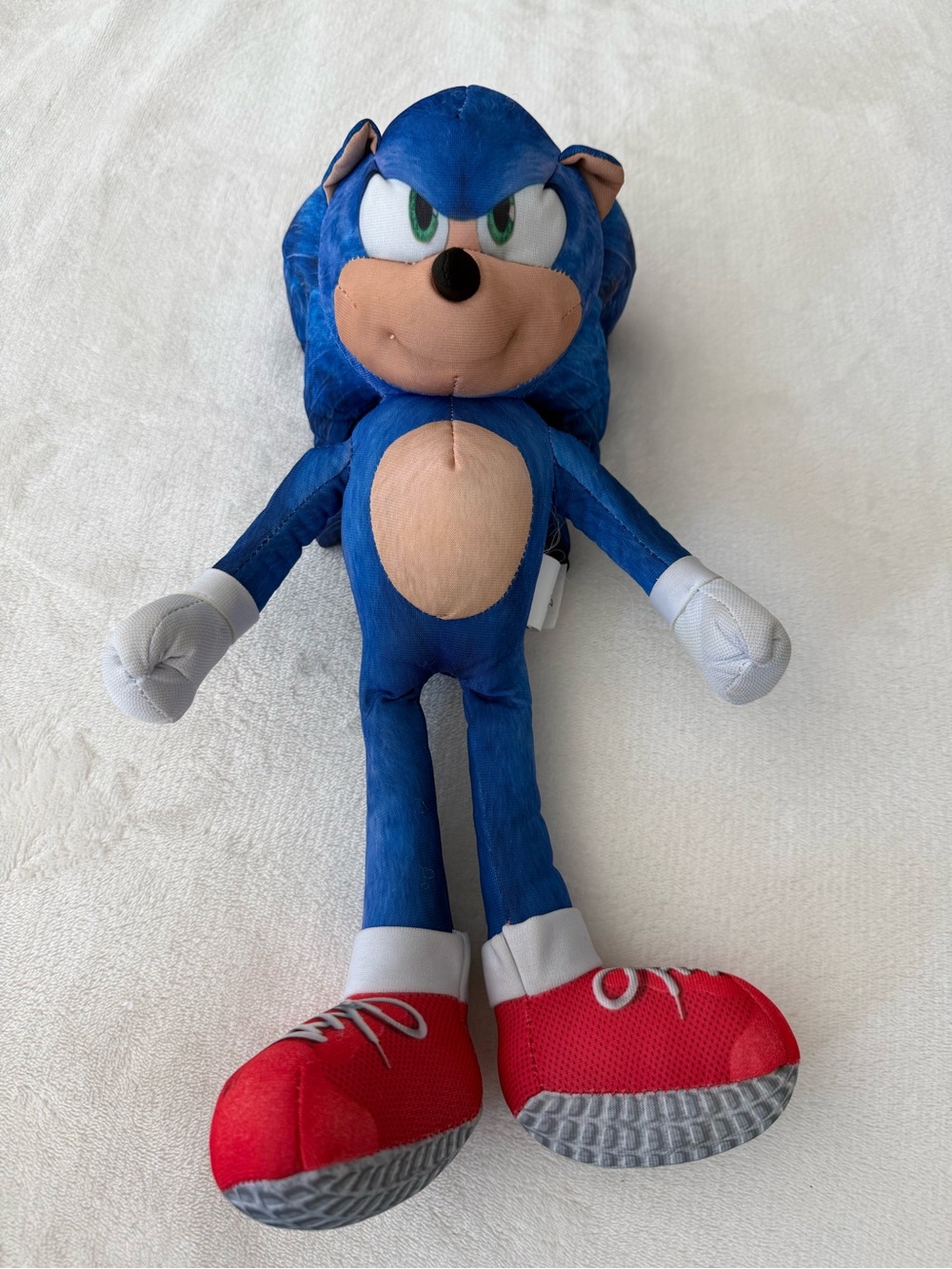 JAKKS Pacific Sonic the Hedgehog 15" Plush Stuffed Animal.  Sounds when Thrown